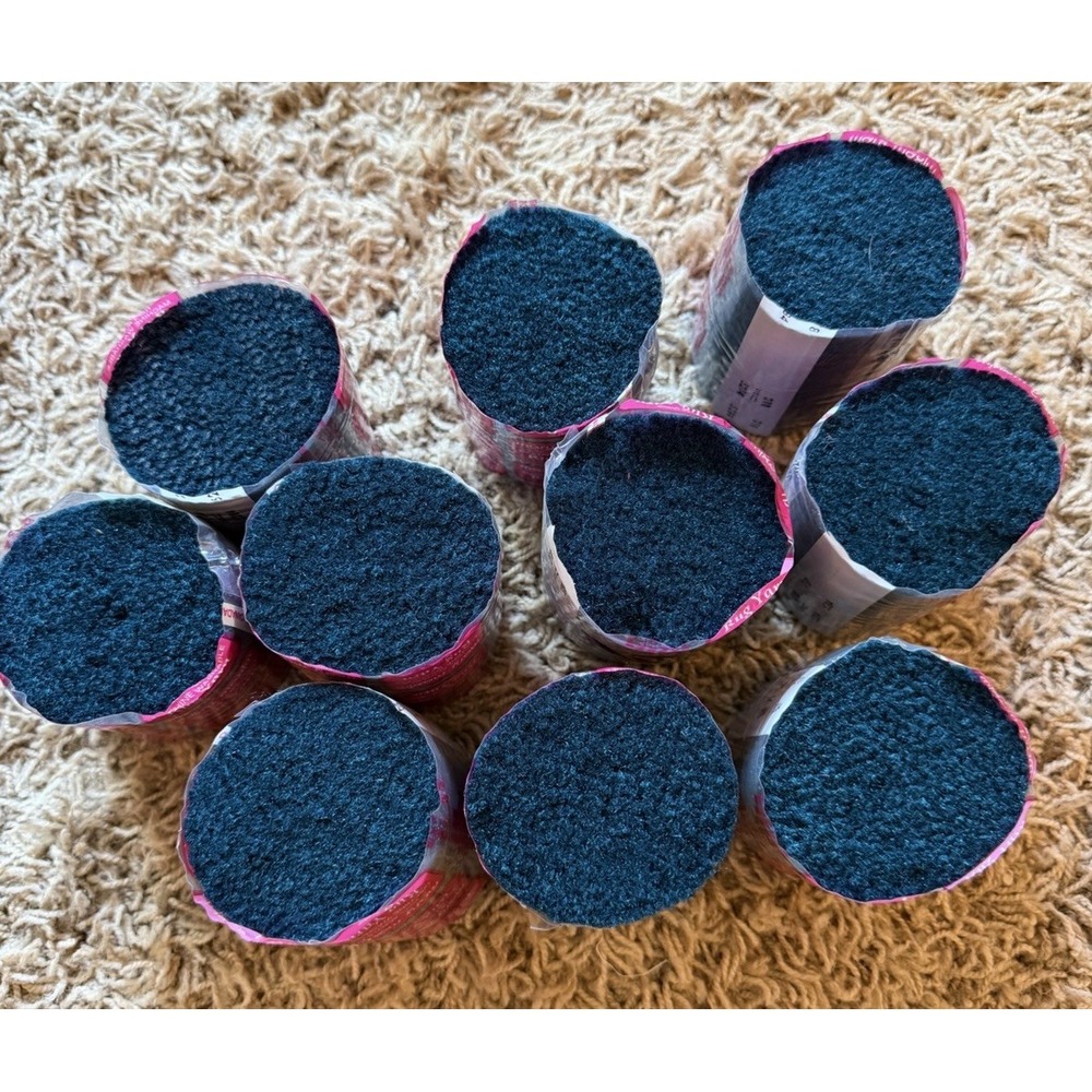 Mary Maxim Cut Rug Yarn Lot of 10 Dark Blue  Latch Hook Same Batch # 218